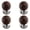 Walnut Wood, variant on 4 Pack Marble Cabinet Knobs Modern Furniture Decorative Round Ball Pull, Marble Grain Single Hole Knob for Kitchen Bathroom Hardware Handles Solid Dresser Drawer Handle