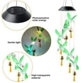thumbnail image 2 of Rirool Outdoor Solar Wind Chimes - Color Changing LED Hummingbird Decor Lights for Garden Yard - Birthday Gift for Mom & Grandma, 2 of 7