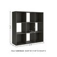 thumbnail image 6 of Signature Design by Ashley Piperton 9 Cube Storage Organizer with Charcoal Finish, 6 of 6