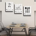 thumbnail image 4 of Kitchen Wall Art for Dinning Room Wall Decor,Rustic Farmhouse Kitchen Wall Decoration Sign or Home Living Room Wall Decor (12 X 15 inch, White - Blessed), 4 of 6