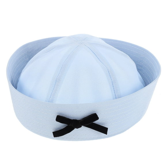 HONMEET 1Pcs Sailor Hat with Bow for Uniform and Cosplay