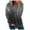 Gray, variant on jsaierl Oversized Sweatshirt for Women Crew Neck Gradient Top Shirt Long Sleeve Cozy Pullover Blouse