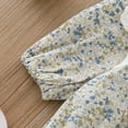 thumbnail image 5 of Bearichfupo Infant Girls Long Sleeve Floral Prints Ruffles Romper Newborn Bodysuits With Headbands Outfits,Sizes 3-6 Months, 5 of 5