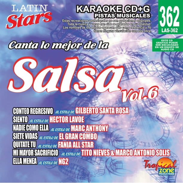 Karaoke Latin Stars 362 Salsa Vol. 6