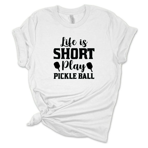 Life is Short Play Pickle Ball T-Shirt, Funny Pickleball Shirt, Pickle Ball Player Gift, Gift for Pickleball Player, Summer Sport Shirt