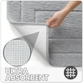 thumbnail image 3 of OEAKAY Bathroom Rug, Ultra Soft Absorbent Bath Rug for Bathroom, Premium Microfiber Shag Bath Mat, Non-Slip Bath Rug Machine Washable (16"x24", Light Gray), 3 of 7