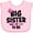 AD-Pink, variant on Inktastic Big Sister to Be with Bow and Arrow Girls Baby Bib