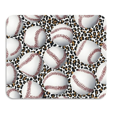 

ALAZA Dish Drying Mat for Kitchen Baseball in Leopard Counter Absorbent Draining Pad 15.7 x11.8