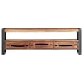 thumbnail image 2 of vidaXL TV Stand 55.1"x11.8"x17.7" Solid Wood Acacia, 2 of 11