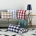 thumbnail image 5 of Haperlare 18"x18" Throw Cushion Cases Buffalo Check Plaid Throw Pillow Covers Square Cotton Cushion Covers for Living Room Bedroom, Black White, 2 Pieces, 5 of 5