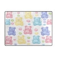 thumbnail image 5 of Yayeee Area Rugs for Living Room 5.2'x4' Non Slip Washable Bedroom Floor Carpet, Colorful Gummy Bears Pattern, 5 of 5