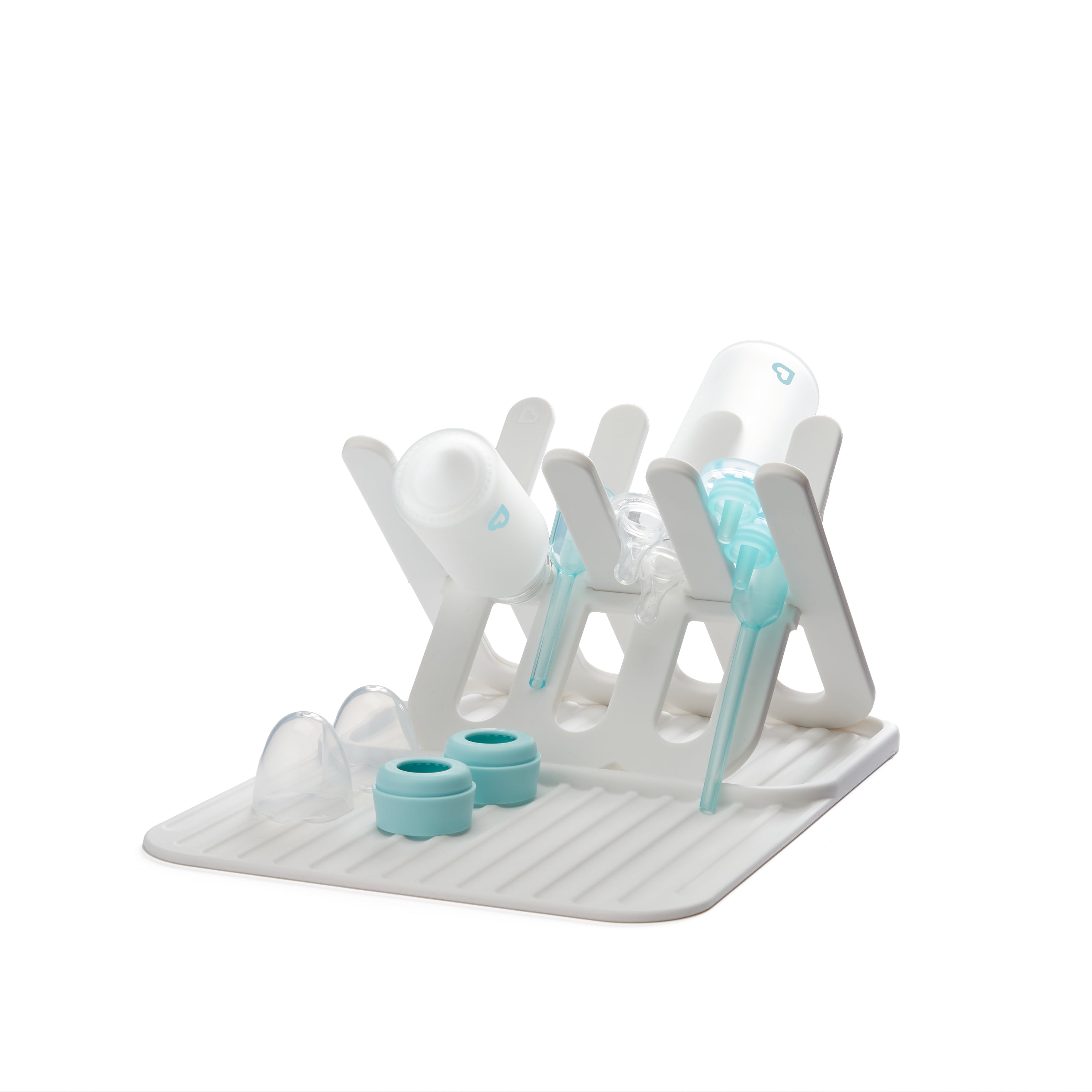Munchkin® Silicone Drying Rack & Mat, Holds 8 Baby Bottles with Room for Accessories