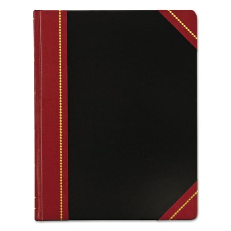 Adams Record Ledger Book, Black Cover, 300 7 3/4 x 10 1/8 Pages