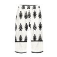 thumbnail image 4 of WTOBBY Women's Trendy Floral Design Elastic Waist Casual Bermuda Shorts with Side Pockets, Stylish and Versatile for Exercise or Social Events,White XL, 4 of 4