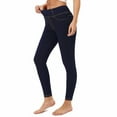 thumbnail image 2 of Yesfashion Women's Jeans High Waist Faux Denim Leggings With Pockets, 2 of 5