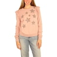 thumbnail image 1 of INC - Sudadera con estrellas para mujer, color rosa, pequeña, 1 of 4