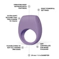thumbnail image 3 of LELO TOR 3 Vibrating Penis Ring Couples App Controlled Handsfree Waterproof, Violet Dusk, 3 of 7