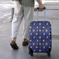 thumbnail image 3 of Blue Gold Sun Moon Star Pattern Luggage Cover Fashion Suitcase Cover Baggage Covers Fit 25-28 Inch Luggage (Go Travel), 3 of 5
