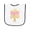 White and Navy, variant on Inktastic Karate Princess Girls Martial Arts Baby Terry Cloth Bib