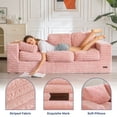 thumbnail image 5 of GOODONE Bean Bag Chair,Bean Bag Sofa with Pillows and Armrests,Floor Sofa,Reading Chair,High Elastic Lazy Sofa,Suitable for Bedroom and Living Room,No Assembly Required,3Seater,Pink, 5 of 9