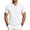White, variant on EANJE Polo Shirts for Men Waffle Short Sleeve Golf Shirts Casual 3 Buttons Solid Color Collared T Shirts Tops Light Blue M