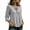 Gray, variant on Womens Bow Tie Front Tops 3/4 Summer Sleeve Shirts Dressy Casual Elegant Flowy Tunic Tops Loose Fit Blouses