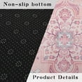 thumbnail image 5 of Pink Boho Kitchen Mats for Floor, White Flower Kitchen Rugs Set of 2 Carpet Area Rug, Floral Vintage Farmhouse Pink Boho Kitchen Decor and Accessories Stuff, 17x30 and 17x47 Inch, 5 of 6