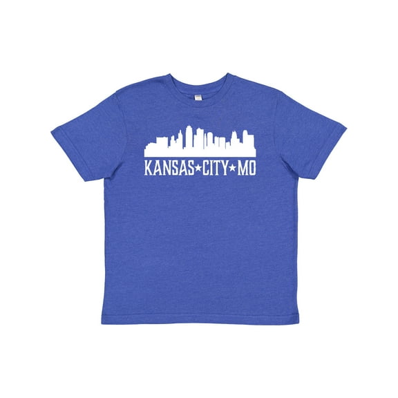 Inktastic Kansas City Missouri Skyline Mo Cities Youth T-Shirt