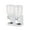 White 2Grids, variant on Opvise Food Jar Dispenser Dustproof Good Sealing High Capacity Dry Food Dispenser Cereals Jar Storage Moistureproof Grains Candy Cereal Bucket Dispenser for Kitchen