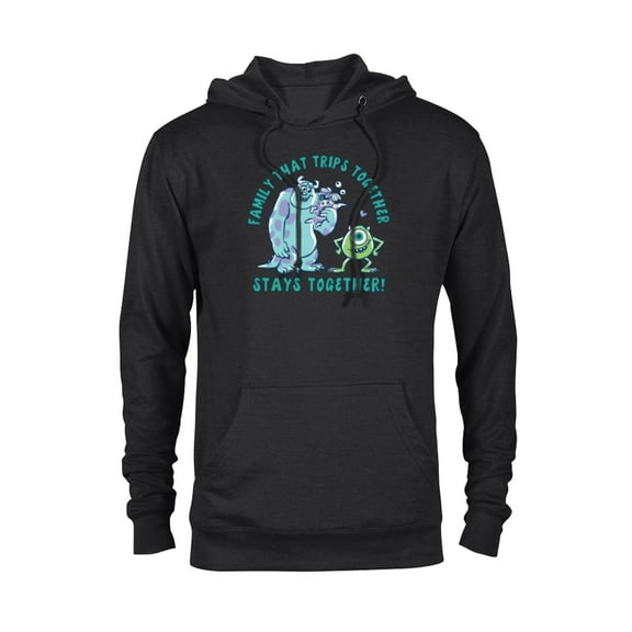 Disney and Pixar’s Monsters, Inc. Vacation Family Trip - Pullover Hoodie for Adults - Customized-Black