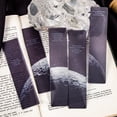 thumbnail image 5 of Juego de 5 marcadores de PVC esmerilado Roaming the Universe, con forma de tarjeta, luna, estrellas, nubes y cielo, estilo Ins, para libros, regalos para amigos y niños, 5 of 5