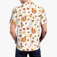 thumbnail image 4 of Daiia Squirrel InThe Forest3 Pattern Men’s Polo Shirts,Solid Deck Shirt,Classic Fit, Breathable Cotton Polo for Casual and Sport Wear-Small, 4 of 9