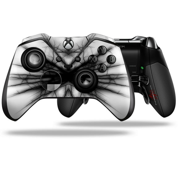 Lightning Black - Decal Style Skin fits Microsoft XBOX One ELITE Wireless Controller (CONTROLLER NOT INCLUDED) by WraptorSkinz