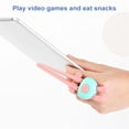 thumbnail image 3 of Walbest 1 Pair of Finger Chopsticks Cartoon Shape Hold Comfortably Plastic Lazy Assistant Easy Carry Snack Chopsticks, 3 of 7