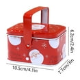 thumbnail image 2 of Elainilye Christmas Tin Box Portable Gift Packaging for Kids Snacks Candy and Cookies Holiday Party Favor and Storage, 2 of 6
