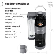 Keurig® K-Supreme® Automatic Single Serve K-Cup® Pod Coffee Maker - Gray; Temperature Control, Makes 8 Cups