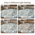 thumbnail image 7 of ODIKA 6'x9' Ultra-Soft Area Rug, Livingroom Abstract Motif Symmetrical Interlocking Border Neutral None Washable, Bare feet friendly, Silk-Touch for Guest Room, Bedroom, 7 of 7