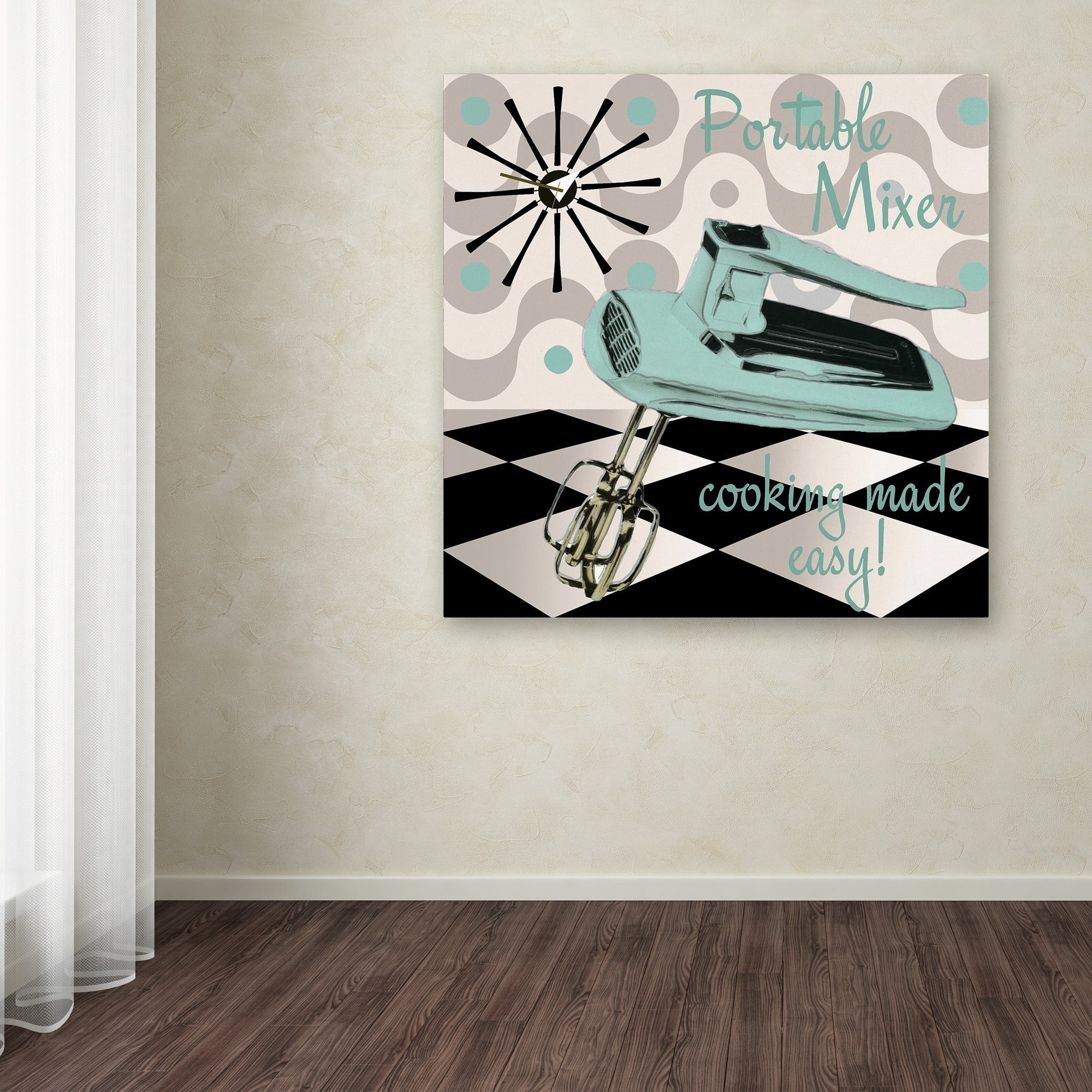 Trademark Fine Art "Fifties Kitchen III" Canvas Art by Color Bakery