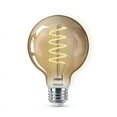 thumbnail image 2 of Philips Vintage 60W Equivalent Amber G25 Medium LED Decorative Light Bulb 565887, 2 of 4