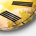 thumbnail image 3 of Designart 'Beautiful White Flowers At Sunrise' Traditional wall clock, 3 of 6