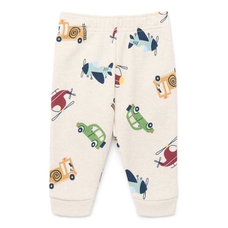 Garanimals Baby Boys' Fleece Jogger Pants, Sizes 6M-24M