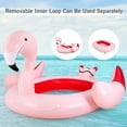 thumbnail image 3 of 6 People Inflatable Flamingo Floating Island Ideal for Pool, Lake & River, 3 of 10