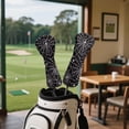 thumbnail image 3 of Uorisanigo Golf Club Head Covers, Halloween Spider Web Print Driver Cover Fariway Wood Headcovers Hybrid Head Covers 3/5 Wood Headcover Leather Headcovers for Club Protective, 3 of 7