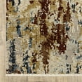 thumbnail image 5 of HomeRoots 575030 10 x 13 ft. Abstract Distressed Rectangle Area Rug with Fringe, Beige, Rust & Light Blue, 5 of 5