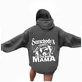 thumbnail image 1 of WEAIXIMIUNG Sweat à Capuche Rouge pour Femmes, Imprimé Lettre de Football (Style 4), 1 of 5