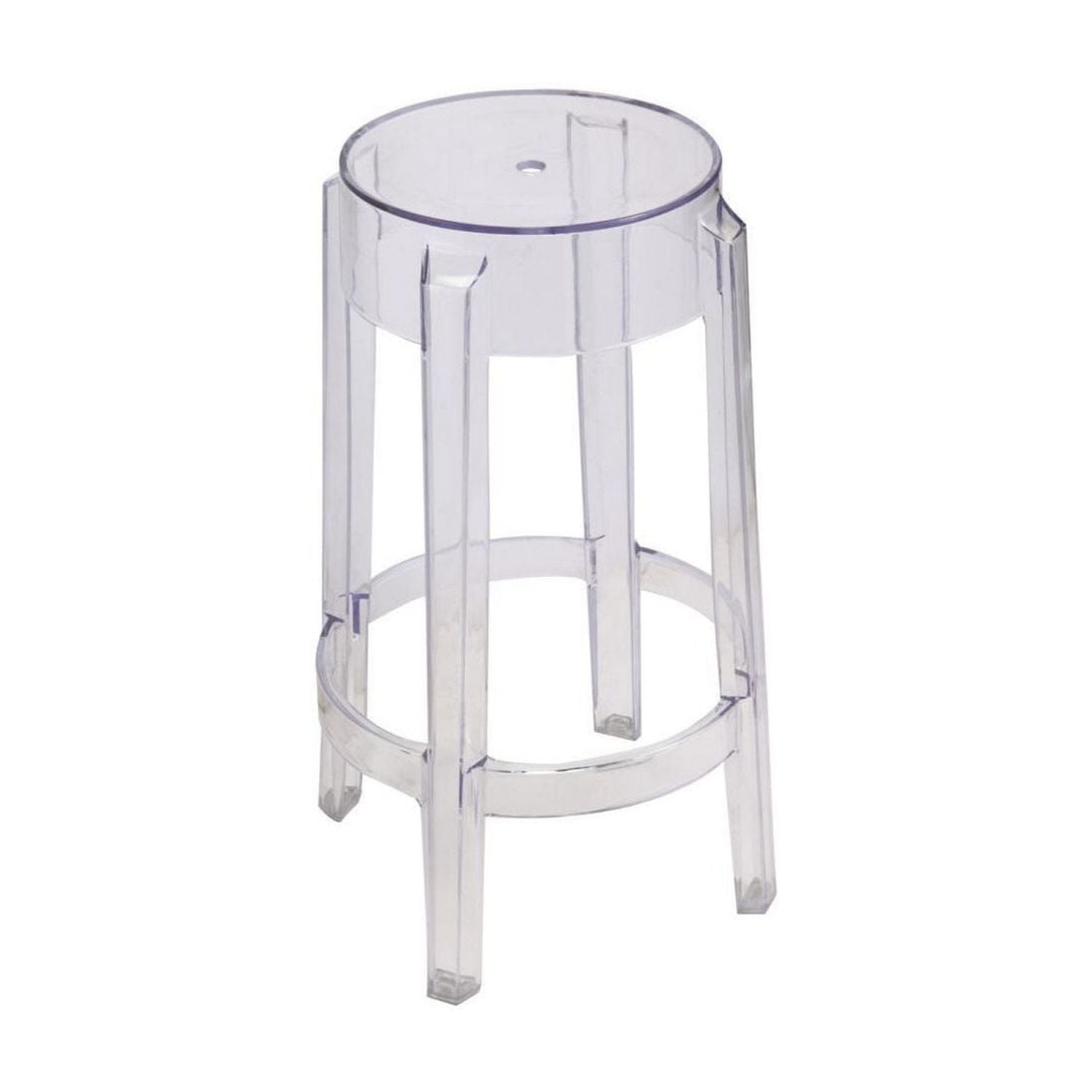 Heavenly Collection Tabouret de Comptoir en Plastique Transparent pour Cuisine et Bar