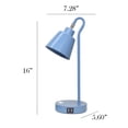 thumbnail image 5 of Mod Lighting and Decor Looped Desk Lamp with Adjustable Shade - 16" - Blue, 5 of 9