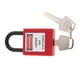 thumbnail image 2 of Candado de Seguridad con Llaves Diferentes y Etiqueta, Alta Seguridad, rojo, 2 of 9