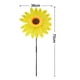 thumbnail image 5 of Hilanderos de viento de girasol grandes para patio y jardín, molino de viento de girasol de metal para molinetes de balcón, decoración al aire libre de patio, decoración de jardín, arte de jardín, 5 of 5