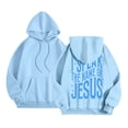 thumbnail image 5 of Christian Hoodies for Women 2025 I Speak The Name Of Jesus Hoodie with Pockets Hooded Sweatshirt Women Pullover, 5 of 6